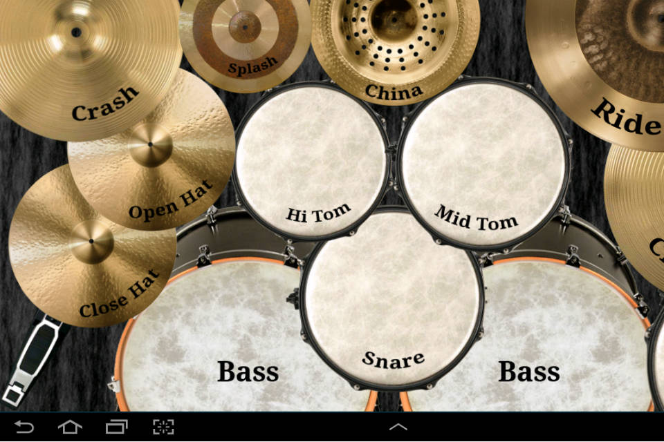 Aplikasi Drum Simulator di iPad